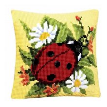 0008586-PN Подушка Vervaco 'Божья коровка' 40x40 см