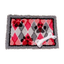0148252-PN Коврик (ковровая техника) Vervaco 'Собачьи следы' 40x40 см