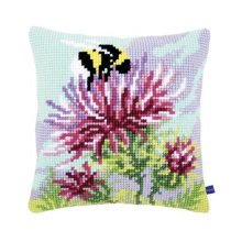 0149686-PN Подушка Vervaco 'Чертополох и шмель' 40x40 см