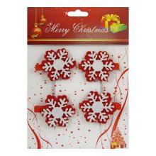 PR Набор декоративных прищепок 'Marry Christmas', упак./4 шт