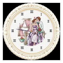 S-039 Набор для вышивания Hobby&Pro 'Часы любви', 22х22 см