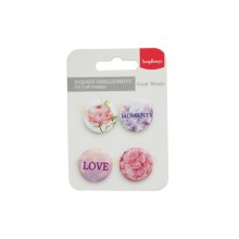 SCB340001095 Набор фишек из металла № 4 'Любовь' (англ.), ScrapBerry's