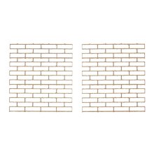 SCB4400106 Лазерные вырубки из дерева - Кирпичная стена 9х9см (уп.2 шт)