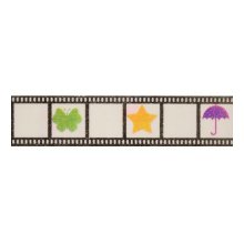 SCB4905001 Бумажный скотч с принтом 'Фильм', EveryDay, 15 мм*8 м, ScrapBerry's