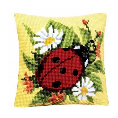 0008586-PN Подушка Vervaco 'Божья коровка' 40x40 см