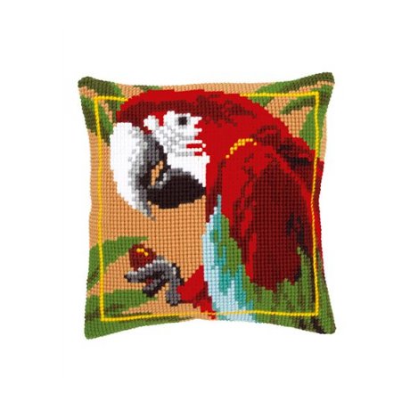 0021698-PN Подушка Vervaco 'Красный ара' 40x40 см