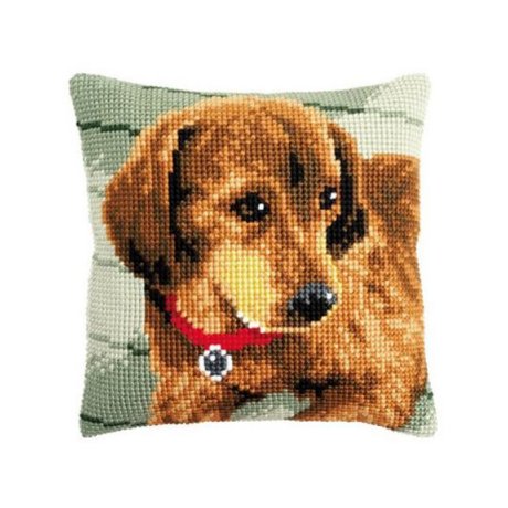 0148521-PN Подушка Vervaco 'Такса' 40x40 см 0148521-PN Подушка Vervaco 'Такса' 40x40 см