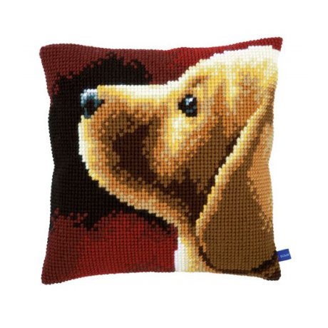 0154767-PN Подушка Vervaco 'Щенок лабрадора' 40x40 см