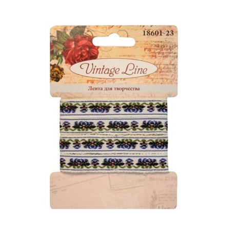 18601-23 Лента декоративная, 10 мм x 1 м, Vintage Line
