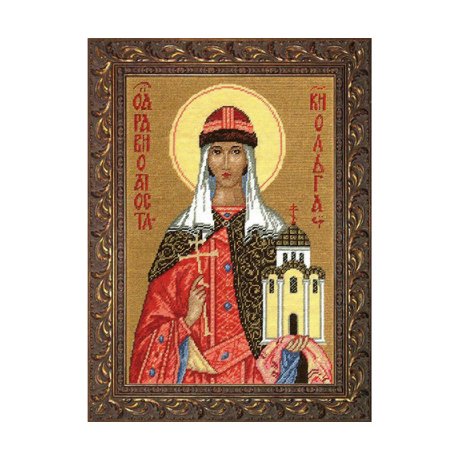 671 Набор для вышивания Hobby&Pro 'Св. равноапостольная княгина Ольга', 21х31 см 671 Набор для вышивания Hobby&Pro 'Св. равноапостольная княгина Ольга', 21х31 см