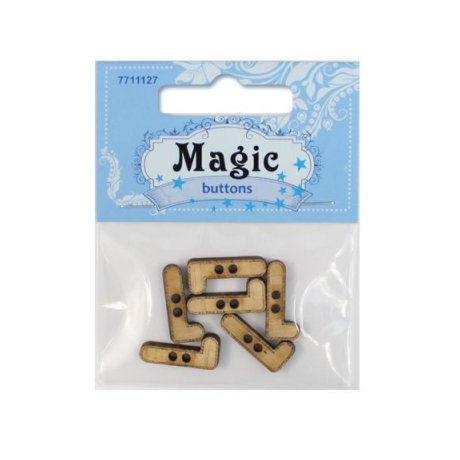 BTLWA63-32L-01-P6 Набор пуговиц 'Цифра 'Один'', упак./6 шт., Magic Buttons