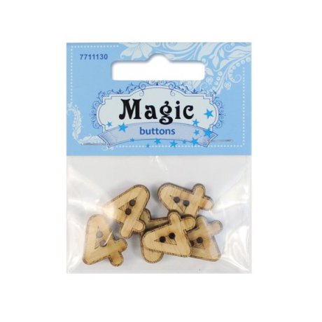 BTLWA66-32L-01-P6 Набор пуговиц 'Цифра 'Четыре'', упак./6 шт., Magic Buttons