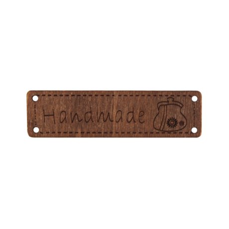 Декоративный элемент 'Handmade', 64 мм, упак./10 шт