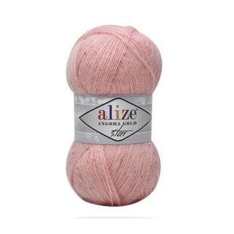 Пряжа ALIZE 'Angora Gold Star' 100 гр., 410 м. (8% мохер, 9% шерсть, 11% п/э, 67% акрил, 5% паетки) ТУ